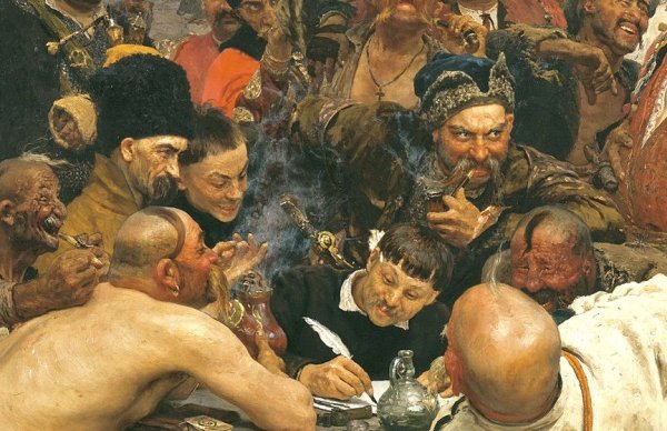 Репин запорожские казаки пишут письмо турецкому султану