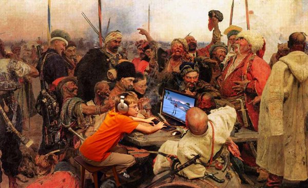 Репин казаки