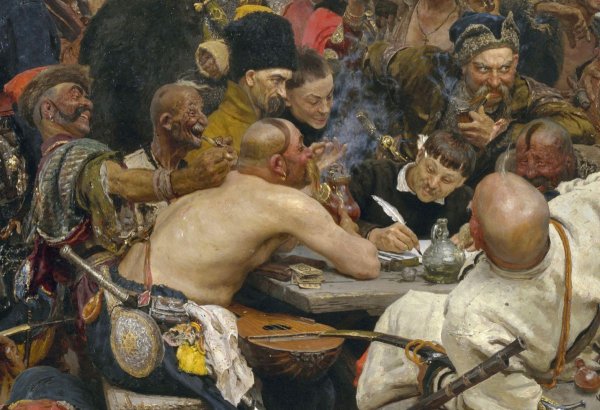 Репин запорожцы оригинал