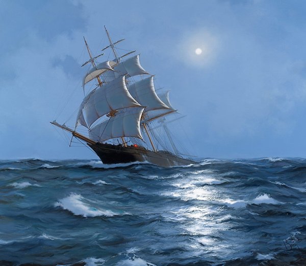 Джеймс Бреретон картины парусник