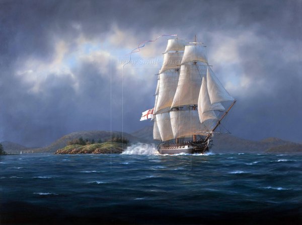 Парусники художника-мариниста Charles Vickery