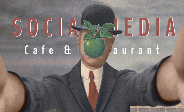 Магритт человек с яблоком