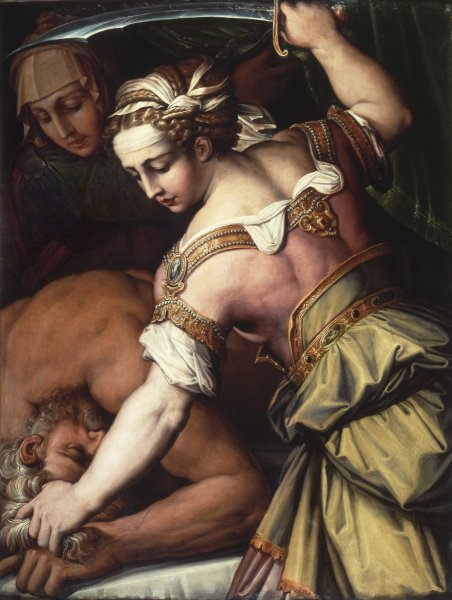 Юдифь обезглавливающая Олоферна Караваджо