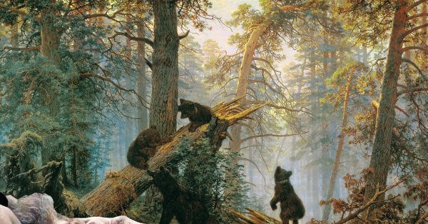 Утро в Сосновом лесу Шишкин оригинал