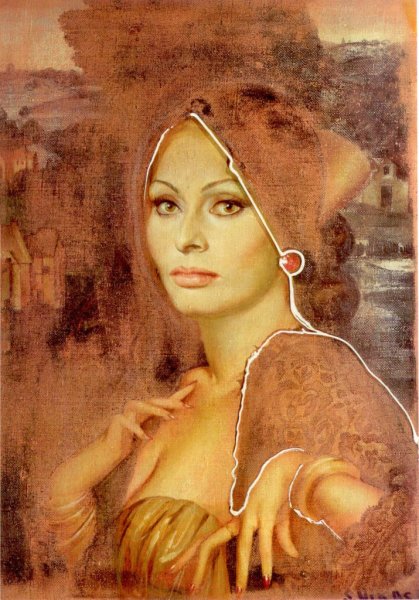 Портрет Софи Лорен Сафронов