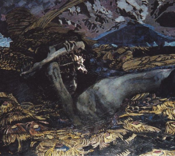 Врубель демон поверженный