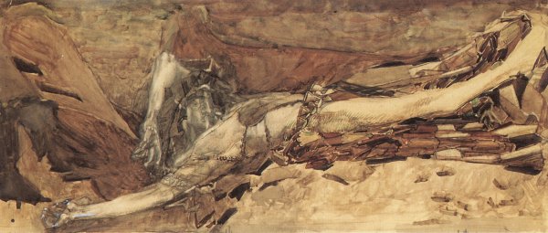 Врубель демон поверженный оригинал