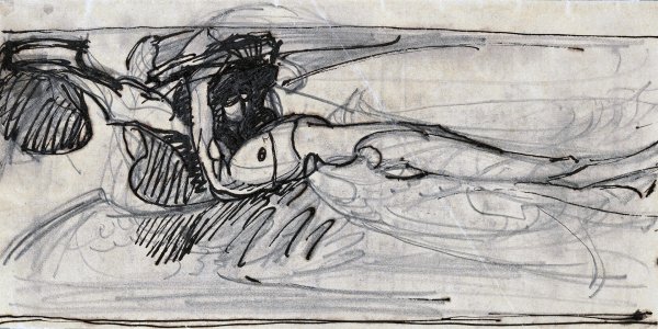 Врубель демон летящий