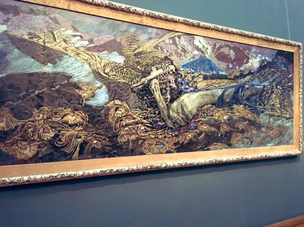 Врубель демон сидящий