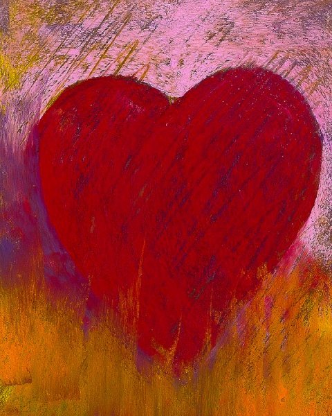 Сердце пастелью
