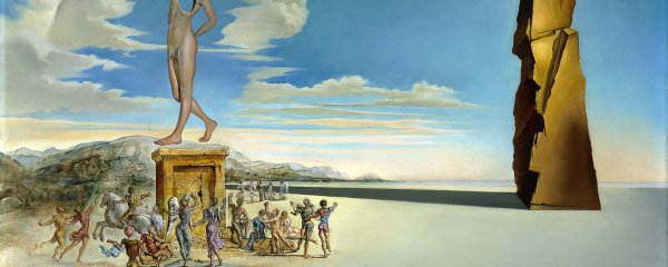 Сюрреализм, картина, Сальвадор дали, Salvador Dali, божество залива роз.