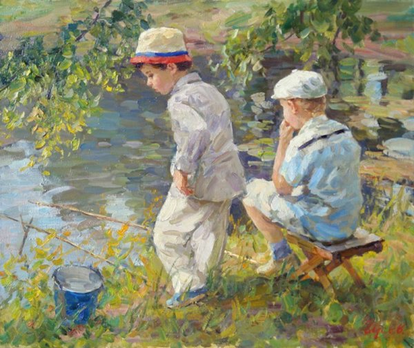 Гусев художник Рыбачок