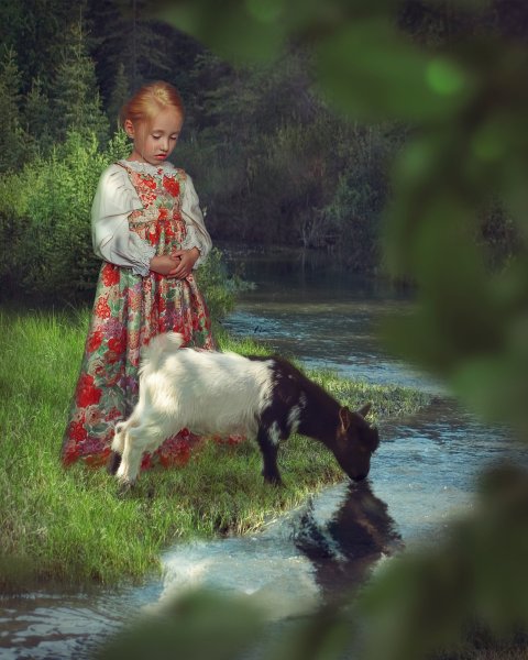 Алёнушка и братец Иванушка картина