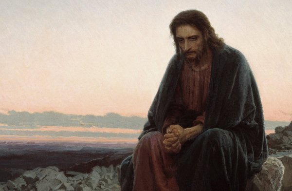 Крамской Иван Николаевич Христос в пустыне