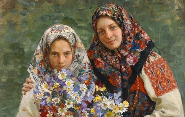  К. Петров-Водкин – «девушка в Красном платке (работница)