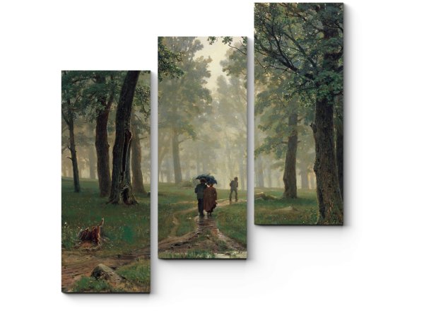 Шишкин Иван Иванович дождь в Дубовом лесу