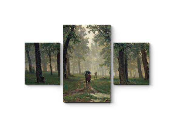 Репродукция Шишкина дождь в Дубовом лесу