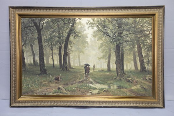 Шишкин Иван Иванович дождь в Дубовом лесу