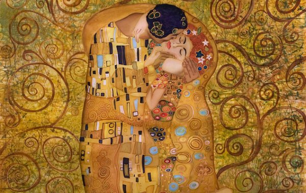 Густав климт поцелуй