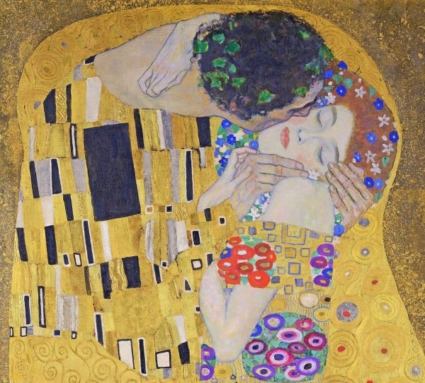 Густав климт поцелуй гобелен