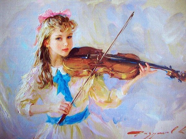 Константин Разумов картины скрипка