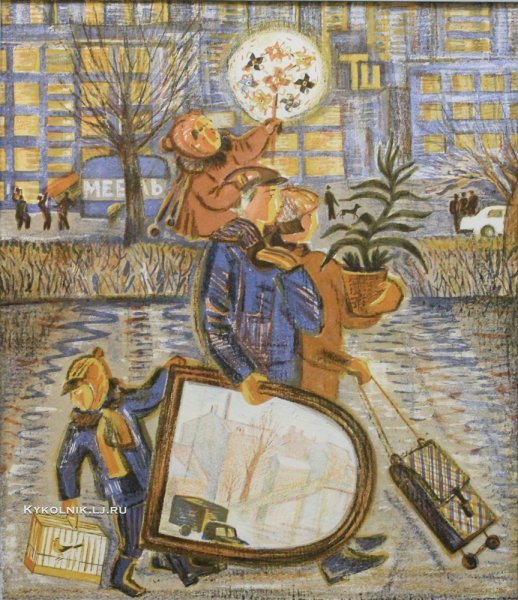 «Семья», к.с. Петров-Водкин, 1902 год,