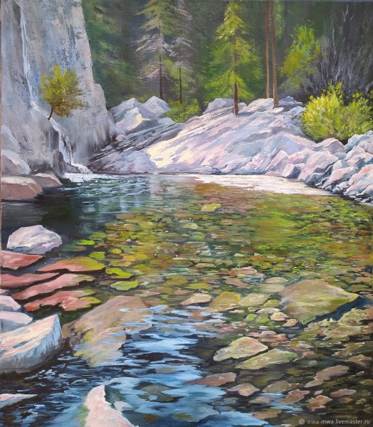 Картина дом у воды