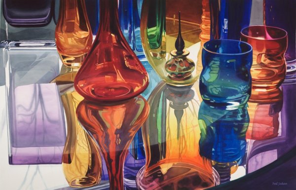 Художник стекло акварелью Пауль Джексон