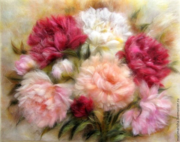 Марина Аскерова картины шерстью