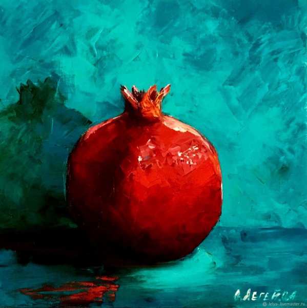 Гранат живопись маслом
