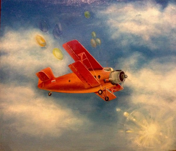 Картина самолёт