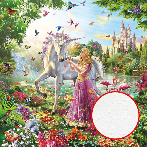 Алмазная мозаика принцесса и Единорог