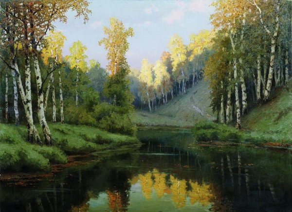 Ефим Волков (1844 – 1920), «Лесное озеро»