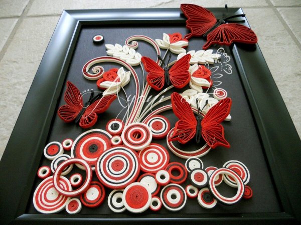 Панно из квиллинга