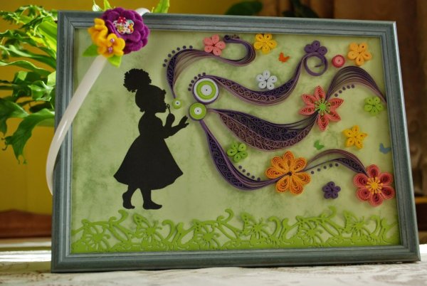 Панно из квиллинга