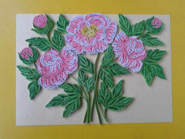 Квиллинг бахромчатые цветы