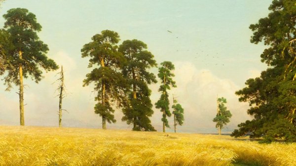 Шишкин рожь Третьяковская галерея