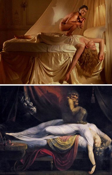 Картина ночной кошмар Генри Фюзели