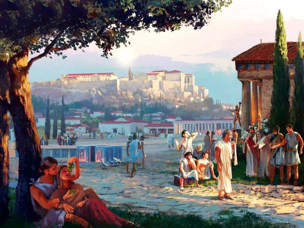 Агора древняя Греция арт
