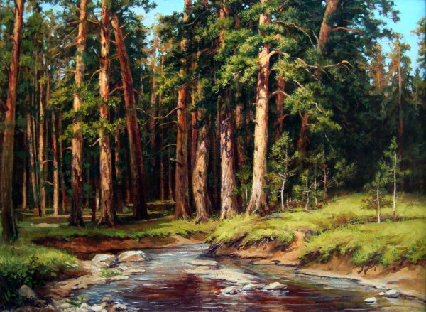 Шишкин буковый лес в Швейцарии 1863