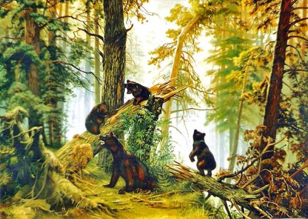 Иван Шишкин ручей в Березовом лесу