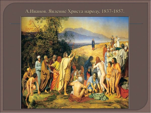 Александр Андреевич Иванов явление Христа народу