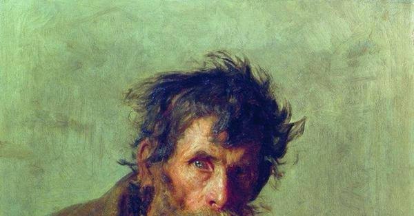 Мужичок из робких, Репин, 1877