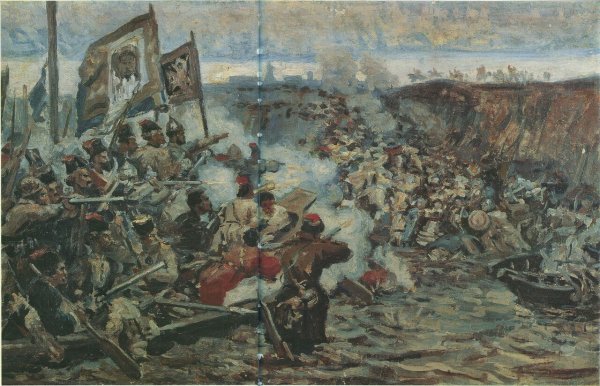 Василий Иванович Суриков покорение Сибири Ермаком