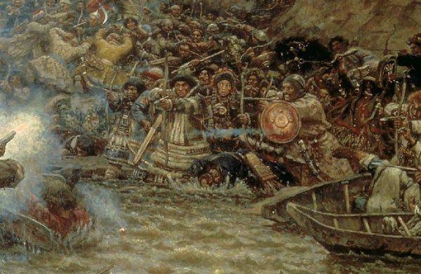 Василий Иванович Суриков покорение Сибири Ермаком