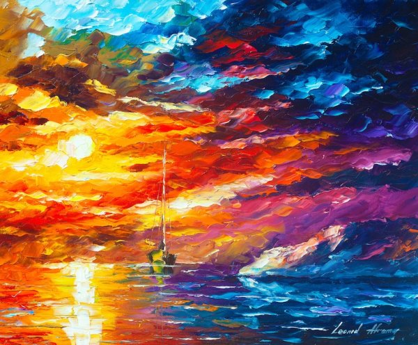 Леонид Афремов картины море