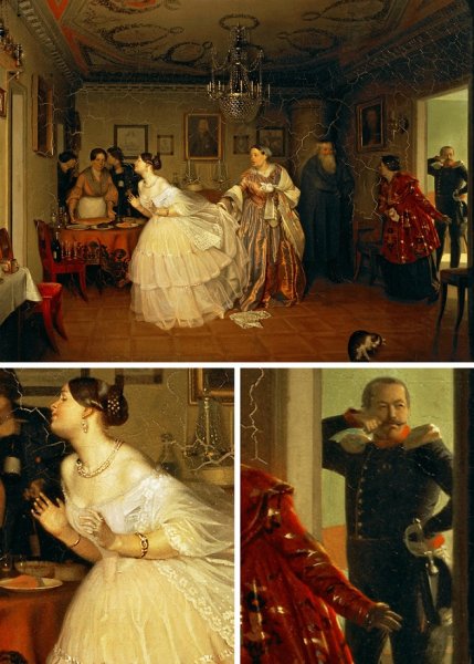 Сюжет картины Федотова сватовство майора