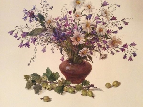 Художник Сергей Андрияка картины цветы