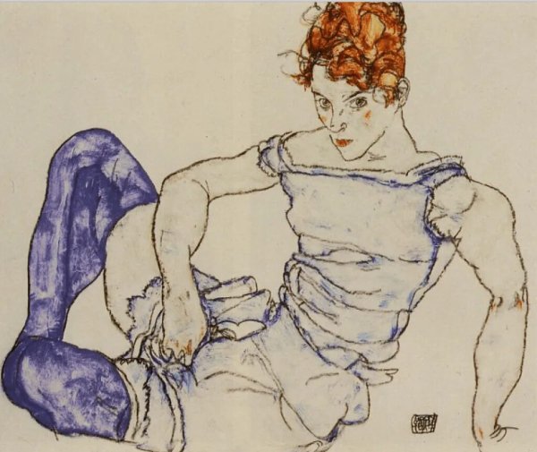 Эгон Шиле Seated woman