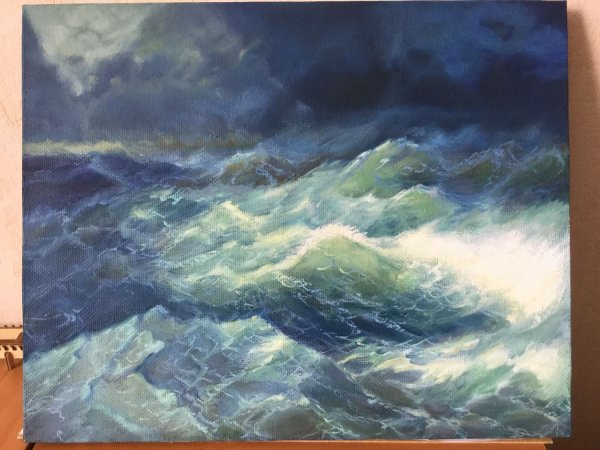 Иван Айвазовский среди волн